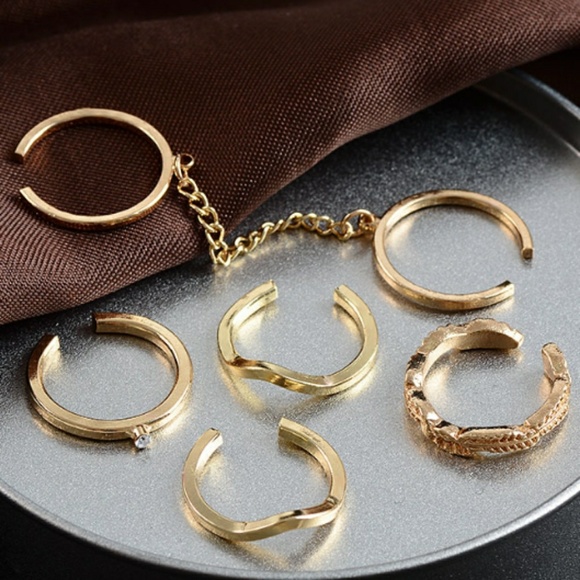 2/$5  6pc Stacking midi Ring set gold - Picture 6 of 6